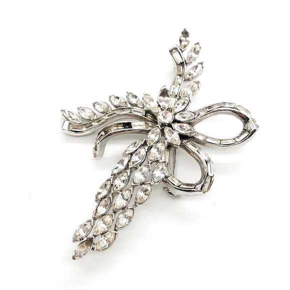 Vintage Signed Albion Rhinestone Brooch RARE - Picture 8 of 8